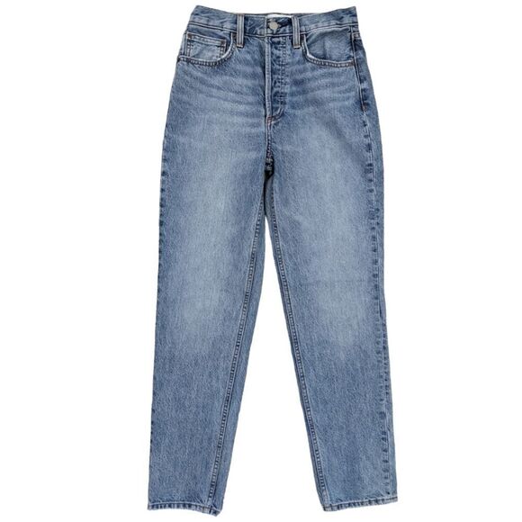 Denim Forum The 90's Boyfriend High Rise Loose 30L Jean 24W -7 yrs pctr ths bleu - Picture 1 of 11